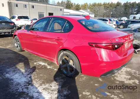 2018 Alfa Romeo Giulia Ti Sport Awd from USA, damaged, VIN ZARFAEENXJ7585130